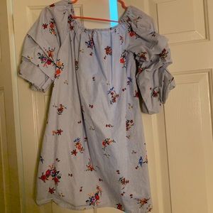 Floral short summer dress